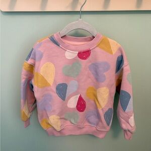Gap Heart Print Sweatshirt